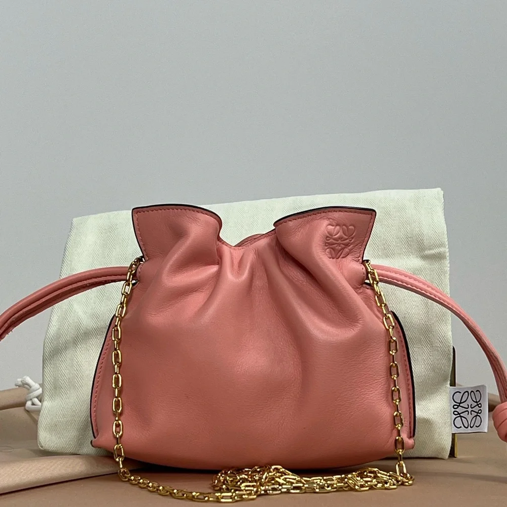 PINK FLAMENCO CLUTCH BAG, NANO SIZE—UNUSED CONDITION—NOT AVAILABLE IN STORES - Picture 3 of 14